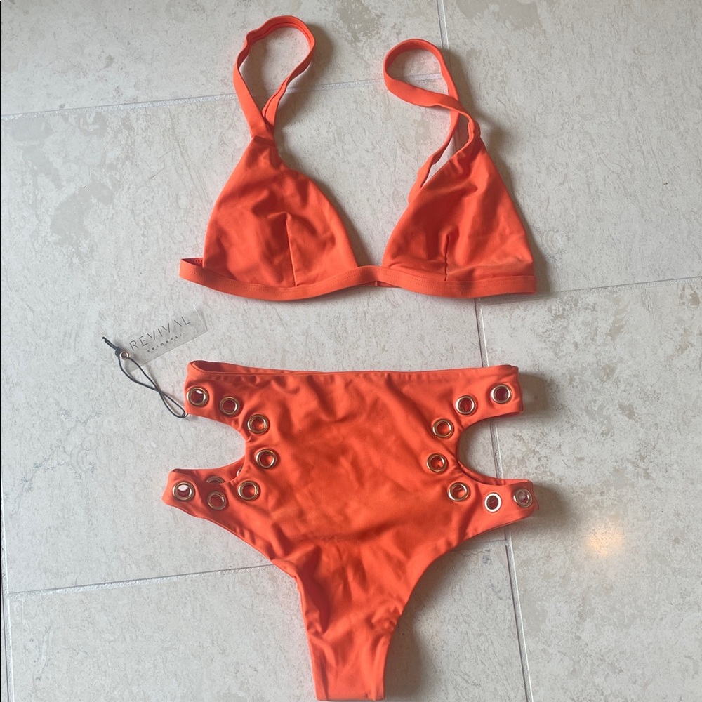 Revival Women's Orange Bikini Set